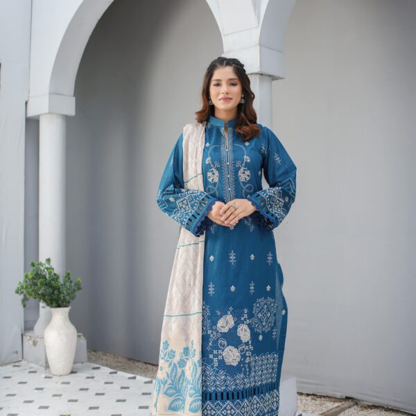Manizay Meray Naina Premium Embroidered Bana Dora Lawn With Fancy Lawn Dupatta M-03