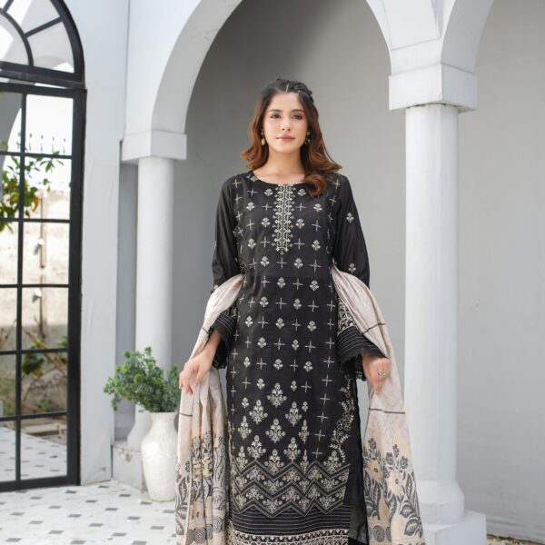 Manizay Meray Naina Premium Embroidered Bana Dora Lawn With Fancy Lawn Dupatta M-04