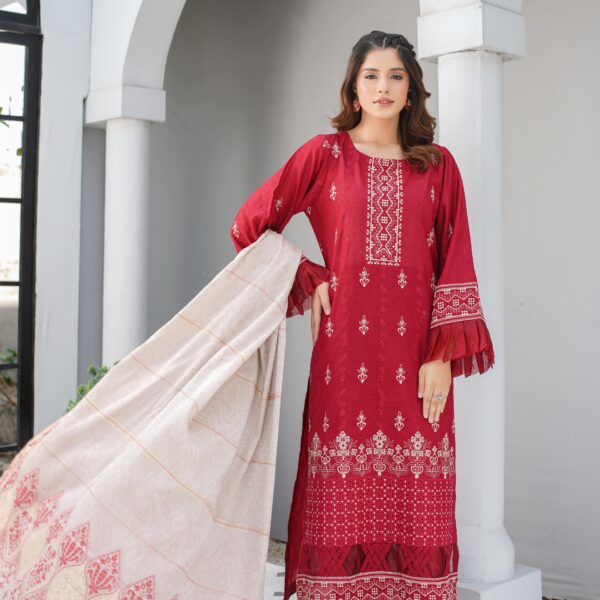 Manizay Meray Naina Premium Embroidered Bana Dora Lawn With Fancy Lawn Dupatta M-05