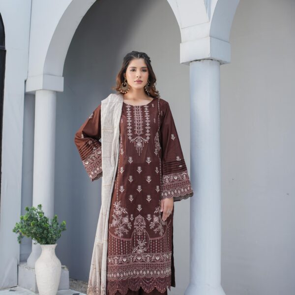 Manizay Meray Naina Premium Embroidered Bana Dora Lawn With Fancy Lawn Dupatta M-06