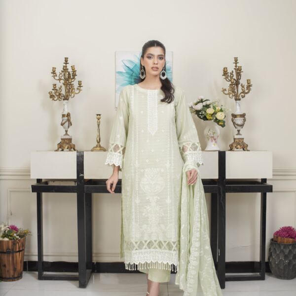 Manizay Moray Piya Premium Embroidered Bana Dora Lawn With Embroidered Crinkle Dupatta M-05