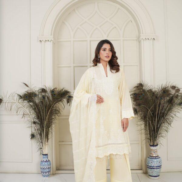 Manizay Moray Piya Premium Embroidered Bana Dora Lawn With Embroidered Crinkle Dupatta M-02