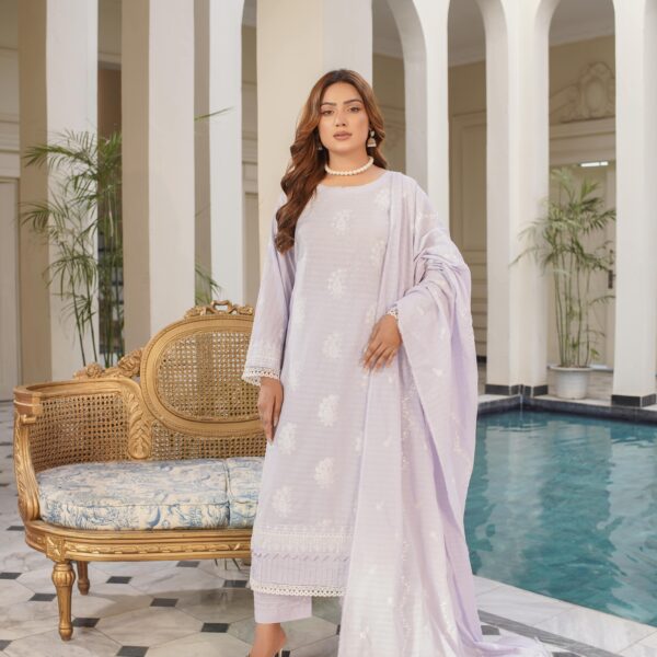 Manizay Nawab Sahiba Premium Embroidered Bana Dora Lawn With Embroidered Lawn Dupatta M-03