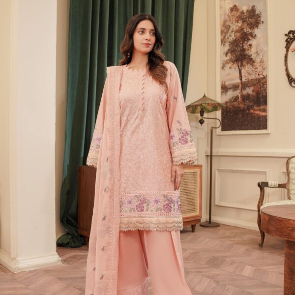Manizay Ghulfaam Premium Embroidered Bana Dora Lawn With Embroidered Crinkle Dupatta M-06