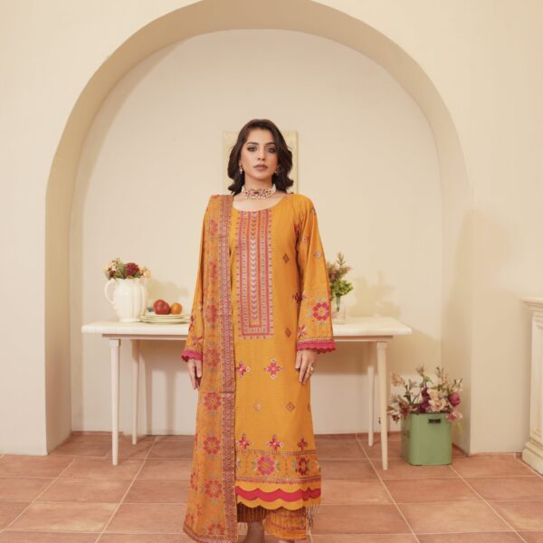 Manizay Kishore Ka Andaaz Premium Embroidered Lawn With Heavy Embroidered Crinkle Dupatta 08 Articles In One Box