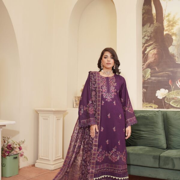 Manizay Kishore Ka Andaaz Premium Embroidered Lawn With Heavy Embroidered Crinkle Dupatta M-06