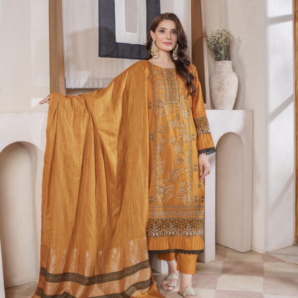 Manizay Meharani Premium Embroidered Bana Dora Lawn With Fancy Voile Lawn Dupatta M-04