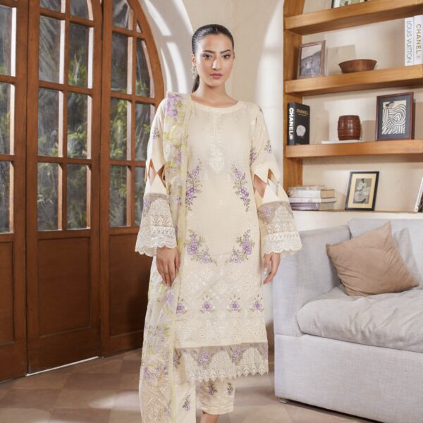 Manizay Pehchan Premium Embroidered Bana Dora Lawn With Heavy Embroidered Fancy Dupatta M-02