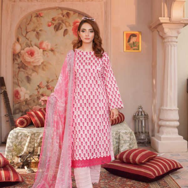 Manizay Bagh O Bahar Premium Digital Print Bana Dora Lawn With Digital Print Crinkle Dupatta 20 Articles In One Box