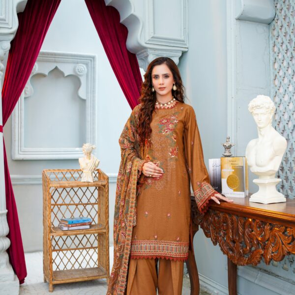 Manizay Dastaan E Noori Premium Embroidered Karandi With Heavy Embroidered Chiffon Dupatta M-01