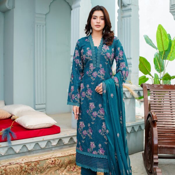 Manizay Gul Bagh Premium Embroidered 3 Meter Karandi With Embroidered Pure Crinkle Dupatta 10 Article in One Box