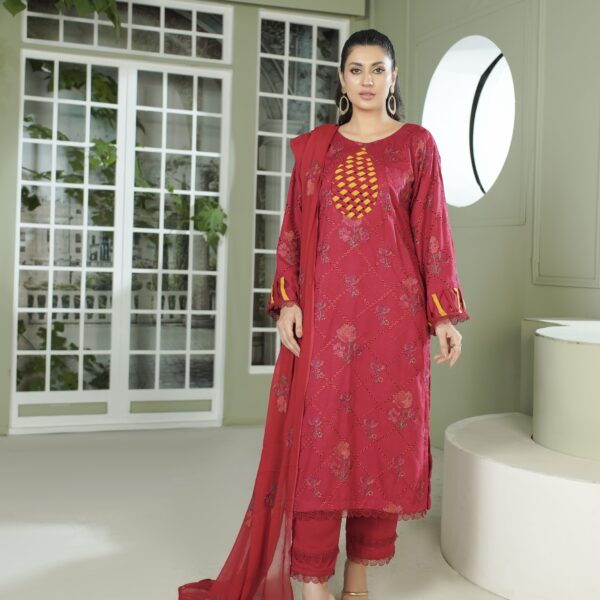 Manizay Gul e Gulzar Premium Embroidered Winter Karandi With Embroidered Crinkle Dupatta M-08