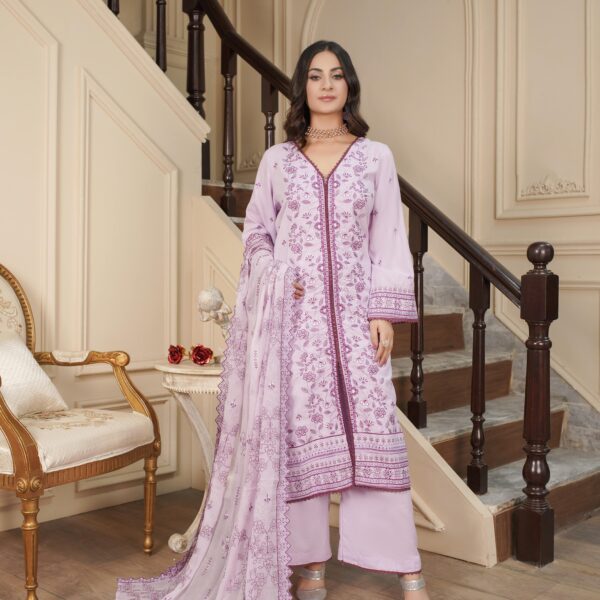 Manizay Gulfam Premium Embroidered Karandi With Embroidered Chiffon Dupatta M-02