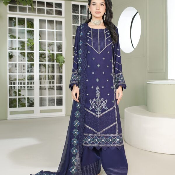 Manizay Mehrma Premium Embroidered Winter Karandi With Embroidered Crinkle Dupatta 10 Article in 1 Box