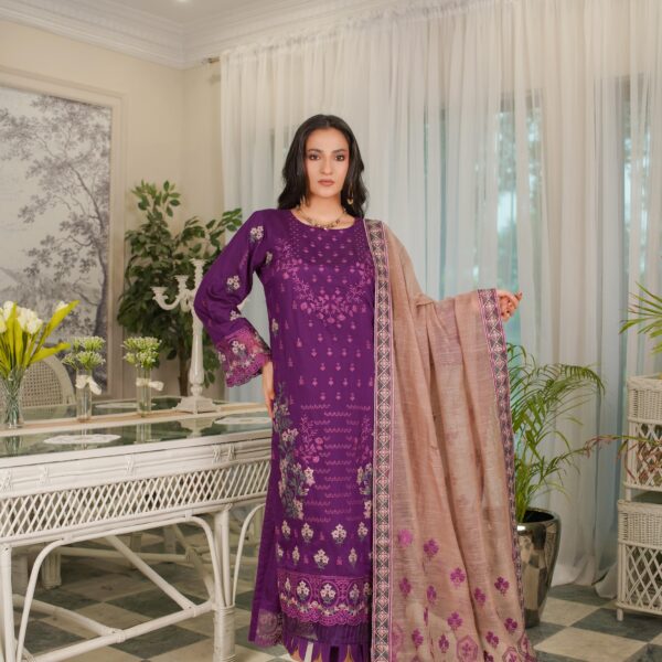 Manizay Sunehray Rang Premium Embroidered Viscos With Fancy Heavy Embroidered Pallu for Patti Dupatta M-03
