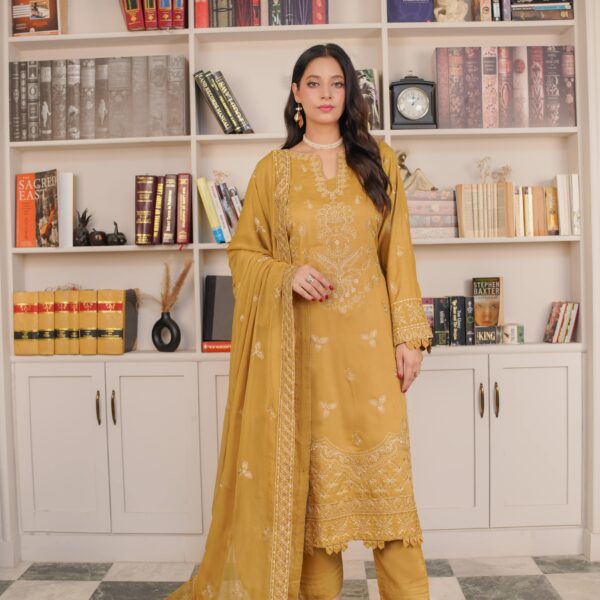 Manizay Talaash  Premium Embroidered Viscos With Heavy Embroidered Chiffon Dupatta M-02