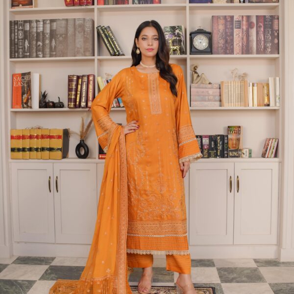 Manizay Talaash  Premium Embroidered Viscos With Heavy Embroidered Chiffon Dupatta M-04