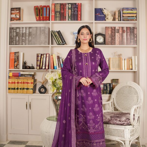 Manizay Talaash  Premium Embroidered Viscos With Heavy Embroidered Chiffon Dupatta M-07