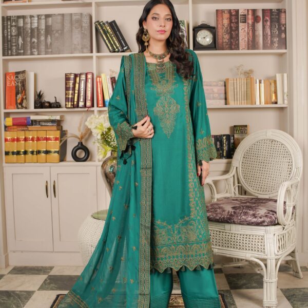 Manizay Talaash  Premium Embroidered Viscos With Heavy Embroidered Chiffon Dupatta M-10