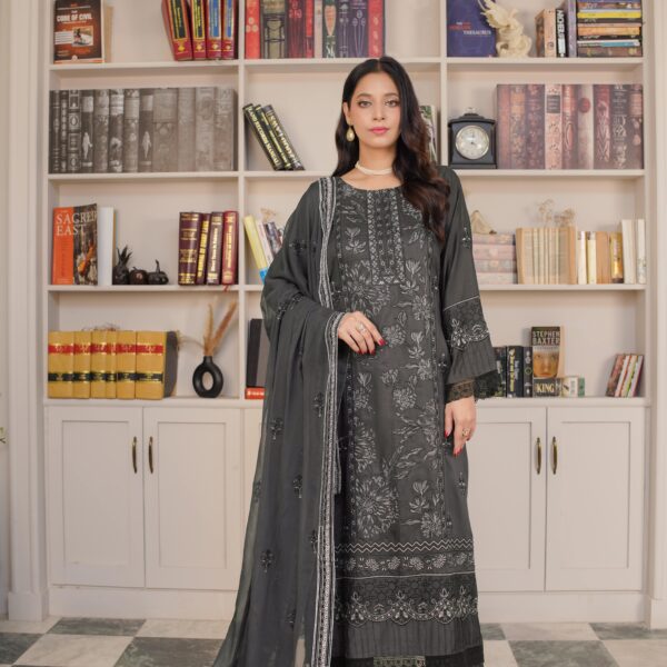 Manizay Talaash  Premium Embroidered Viscos With Heavy Embroidered Chiffon Dupatta M-03