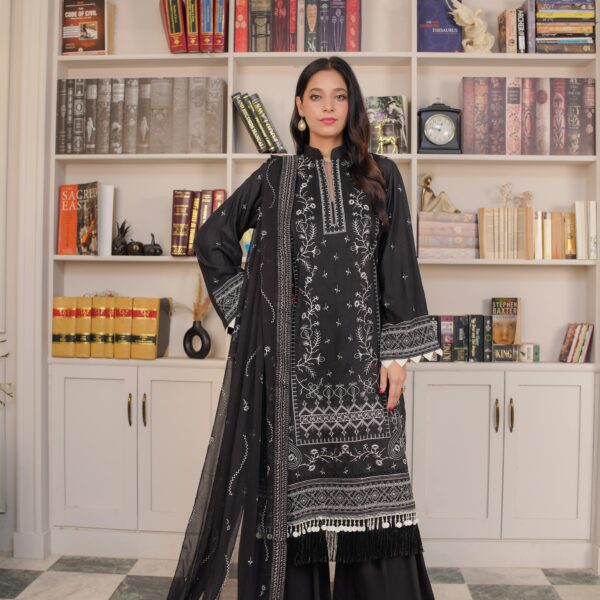 Manizay Talaash  Premium Embroidered Viscos With Heavy Embroidered Chiffon Dupatta 10 Article In One Box