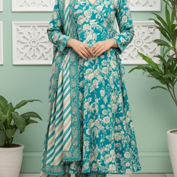 Manizay Bholi Bano Premium Digital Print Viscos With Digital Print Pure Crinkle Dupatta 10 Article In One Box