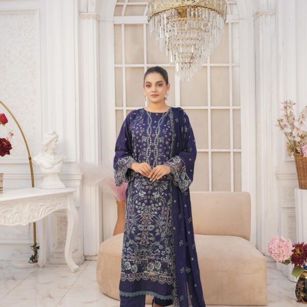 Manizay Gul E Wafa Premium Embroidered Viscos With Heavy Embroidered Crinkle Dupatta M-01