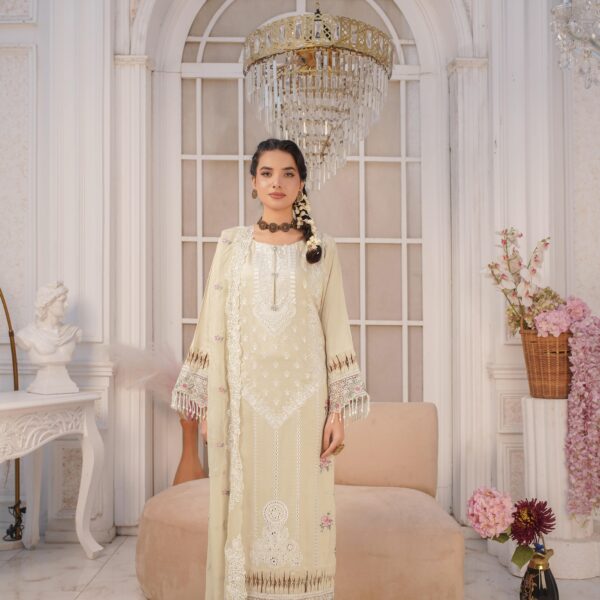 Manizay Gul E Wafa Premium Embroidered Viscos With Heavy Embroidered Crinkle Dupatta M-2