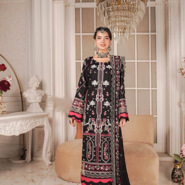 Manizay Gul E Wafa Premium Embroidered Viscos With Heavy Embroidered Crinkle Dupatta M-05