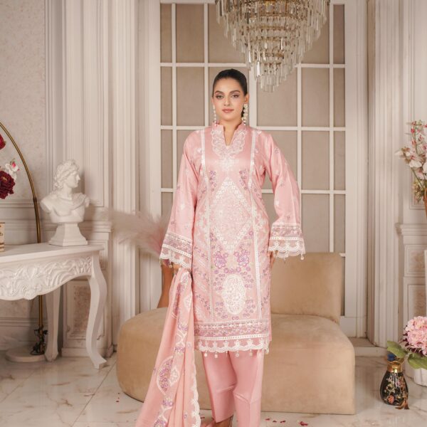 Manizay Gul E Wafa Premium Embroidered Viscos With Heavy Embroidered Crinkle Dupatta M-06