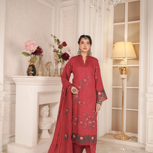 Manizay Gul E Wafa Premium Embroidered Viscos With Heavy Embroidered Crinkle Dupatta M-10