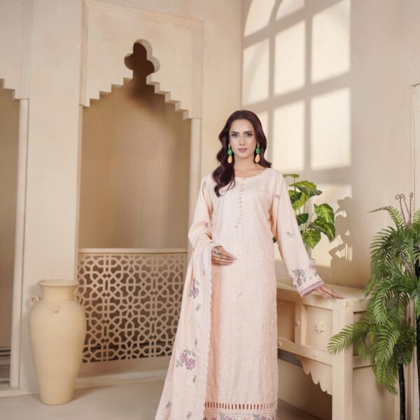 Manizay Muhabat Nama Premium Embroidered Dhanak With Pure Pashmina Shawl M-07