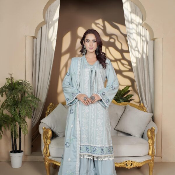 Manizay Muhabat Nama Premium Embroidered Dhanak With Pure Pashmina Shawl M-03