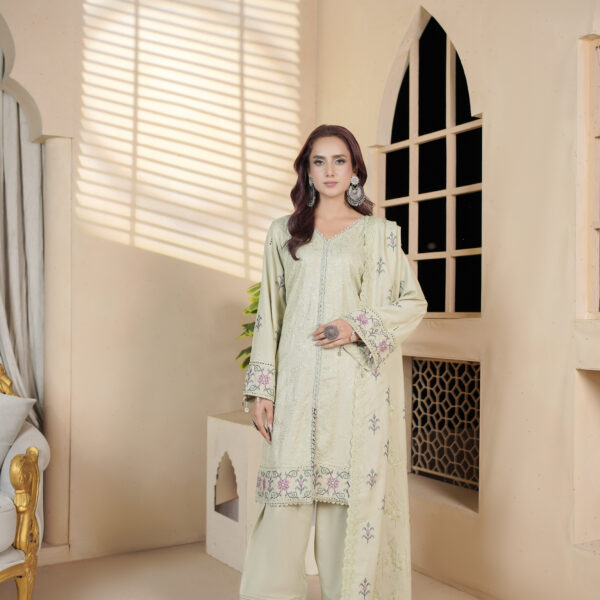 Manizay Muhabat Nama Premium Embroidered Dhanak With Pure Pashmina Shawl M-05