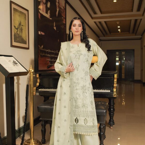 Manizay Khush Haabi Premium Embroidered Winter Karandi With Heavy Embroidered Wool Shawl M-06