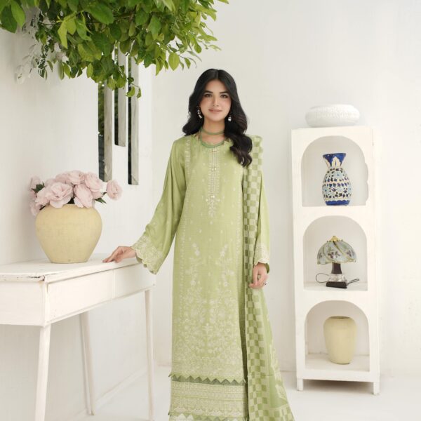 Manizay Zaib Un Nisa Premium Embroidered Dhanak With Pure Pashmina Shawl M-02