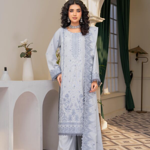 Manizay Nigah E Shokh Premium Embroidered Dhanak With Embroidered Dhanak Shawl M-04