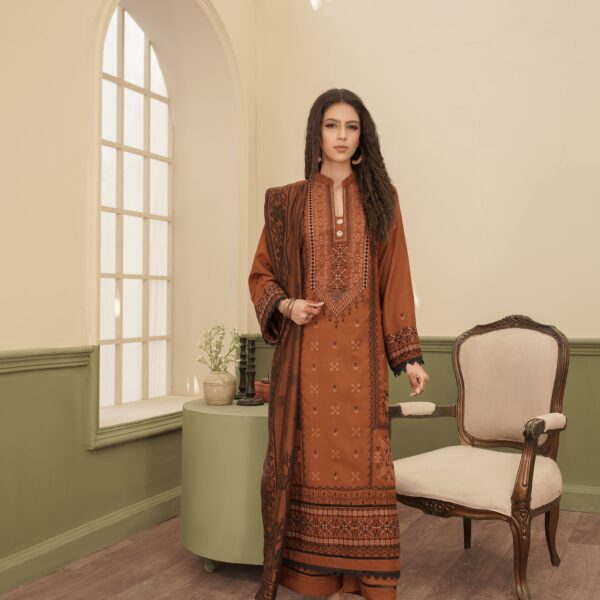 Manizay Pyaar Ka Naghma Premium Embroidered Winter Dhanak With Pure Pashmina Shawl M-03