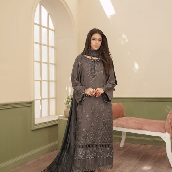 Manizay Pyaar Ka Naghma Premium Embroidered Winter Dhanak With Pure Pashmina Shawl M-04