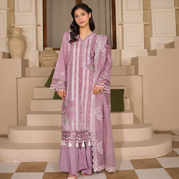 Manizay Khobsurat Sham Premium Embroidered Lawn Collection with Embroidered Fancy Duppata M-09