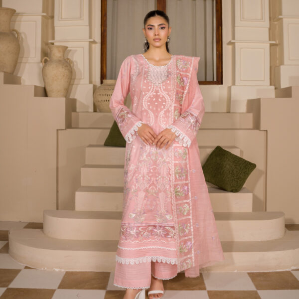 Manizay Khobsurat Sham Premium Embroidered Lawn Collection with Embroidered Fancy Duppata M-07