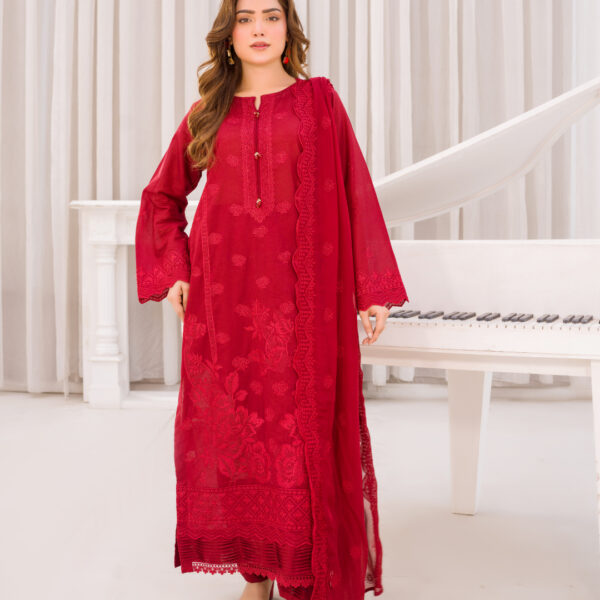 Manizay Nau Bahar Premium Embroidered Chikenkari Lawn Collection With Embroidered Pure Crinkle Dupatta M-05
